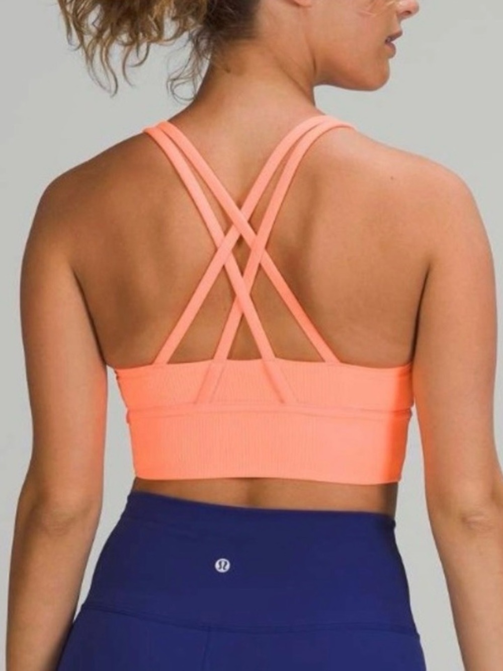 lululemon athletica Coral Strappy Cross-Back Sports Bra